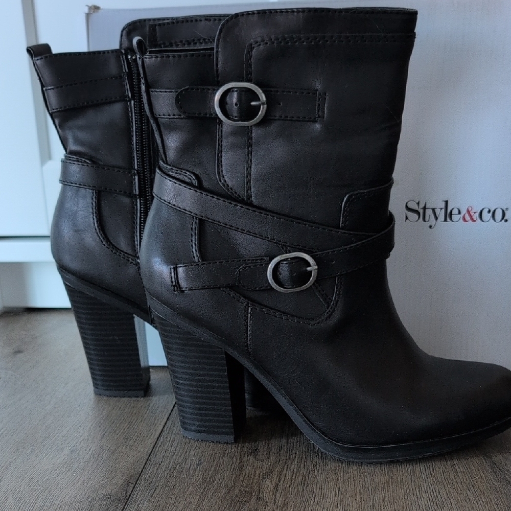 Style & Co. Women's Black Ankle Boots